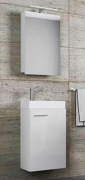 3-tlg Gäste WC Waschplatz Waschtisch Slito Schrank