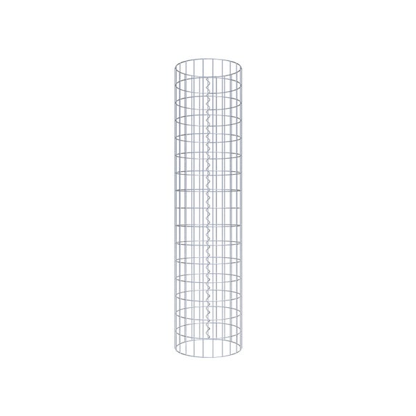 Gabionensäule Durchmesser 37 cm, MW 5 x 10 cm rund - Höhe: 1,60 m