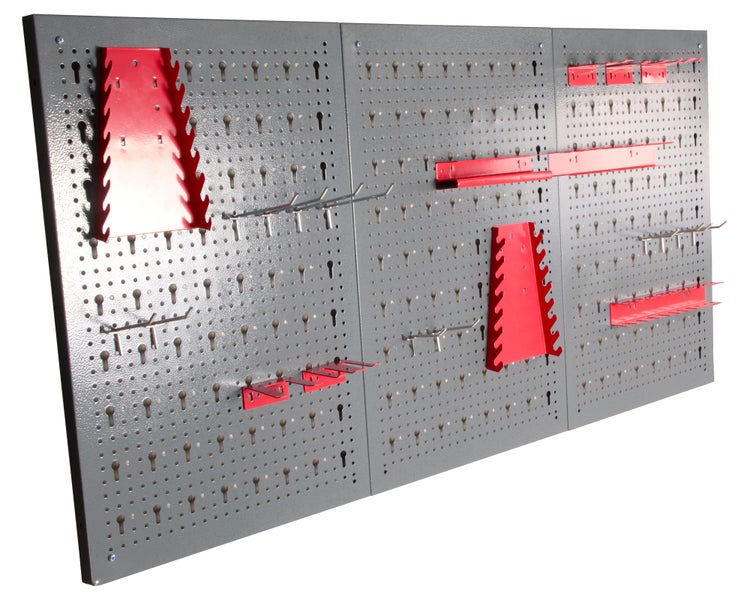 Ondis24 Werkstatt Set Klaus 120 cm 2 Schränke rot, Werkstatteinrichtung, Werkbank