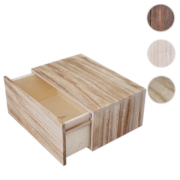 Holzkiste mit Schublade