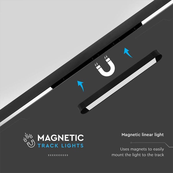 Magnetische Schienenleuchte mit Magnetbefestigung