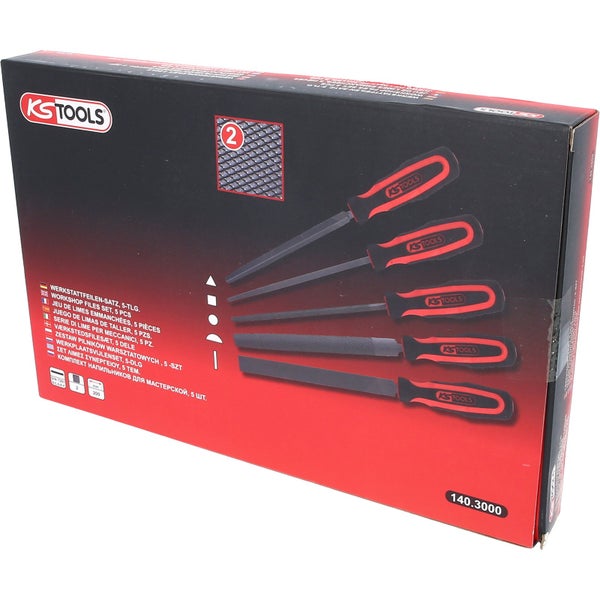 KS Tools Werkstattfeilen Satz, 5-teilig