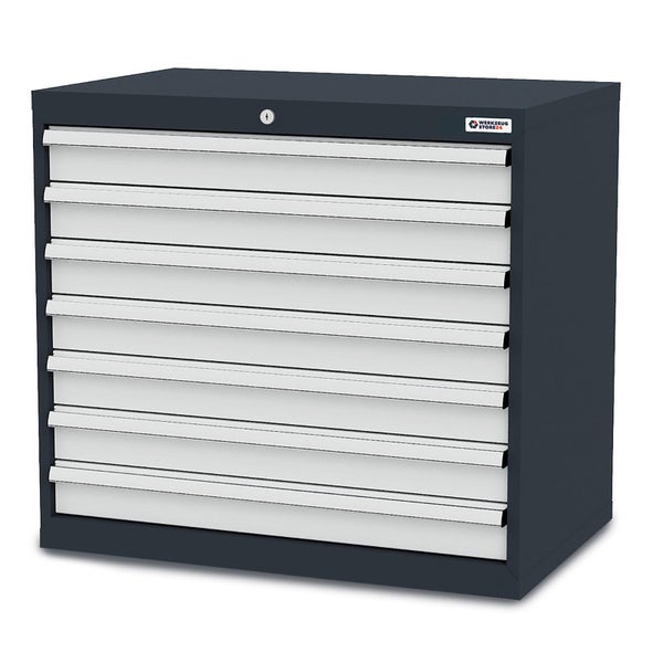 Werkstattschrank mit sieben Schubladen