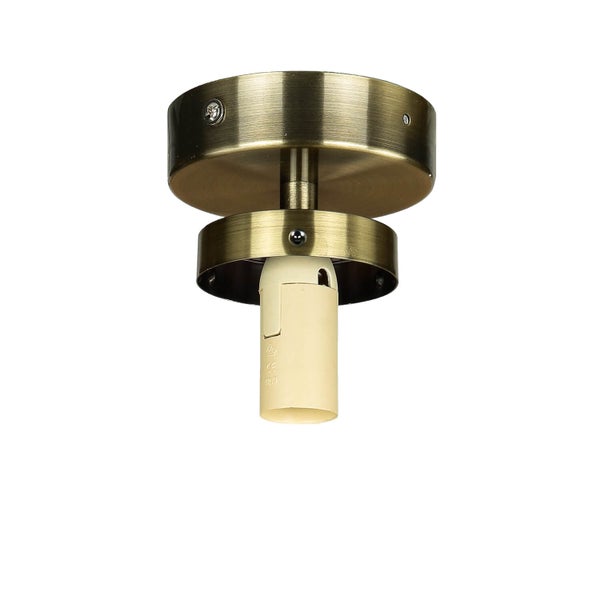 Deckenleuchte aus Metall mit einer Lampenfassung