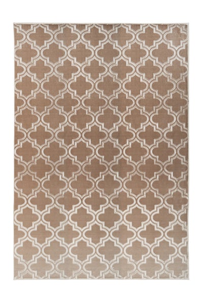 Kurzflor Teppich Blissique Taupe Modern, Klassisch 120 x 170 cm