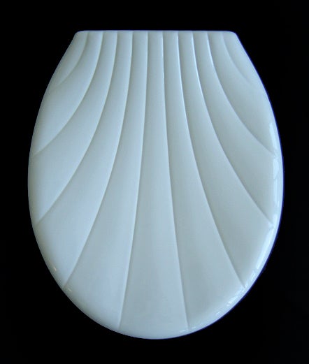 WC Sitz Napoli weiss in Muschel Form, sehr bruchsicher