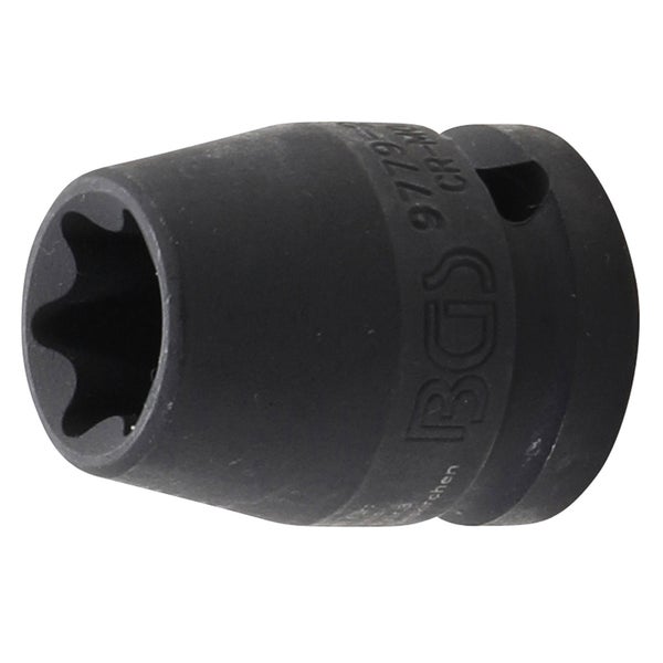BGS Kraft-Steckschlüssel-Einsatz E-Profil Antrieb Innenvierkant 12,5 mm (1/2) SW E20 - 9779-20