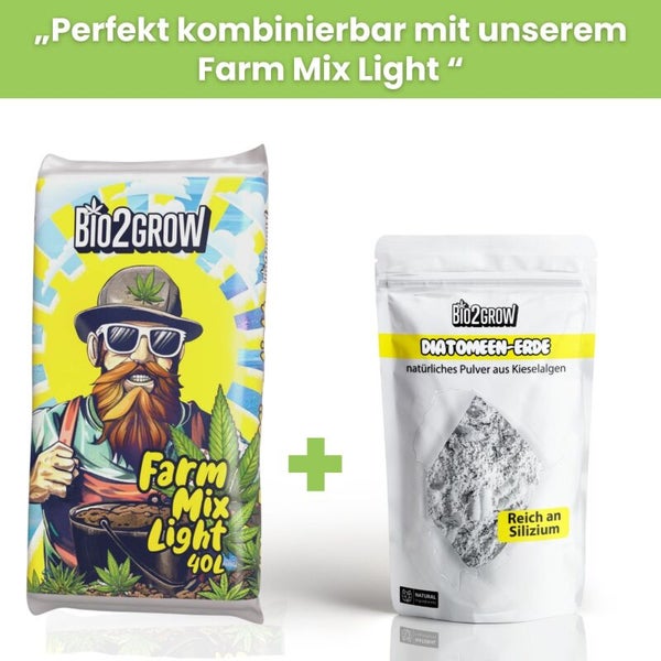 Bio2Grow Farm Mix Light Erde 40 Liter und Diatomeenerde