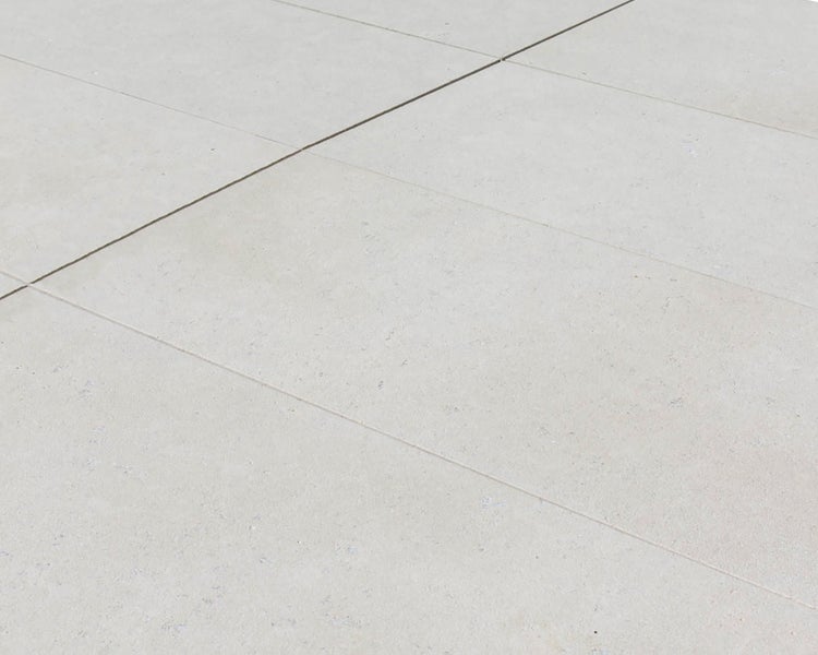 Wohnrausch Kalkstein Terrassenplatten SUES CREM 80 x 40 x 3 cm, sandgestrahlt, gebürstet, beige