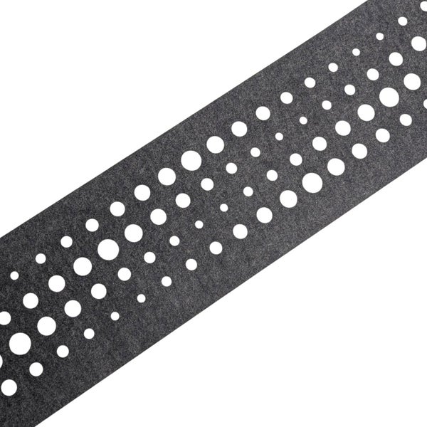 Graues Filzband mit Punktmuster