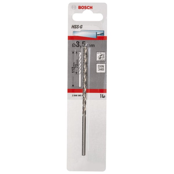 Bosch 1x Metallbohrer HSS-G DIN 340 3,5 x 73 x 112 mm - 2608595678