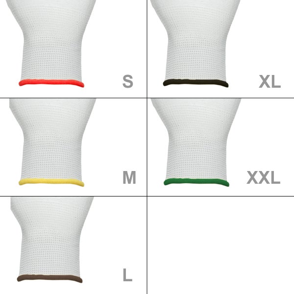 ECD Germany 72 Paar Arbeitshandschuhe mit PU-Beschichtung, Größe 7-S, Weiß, atmungsaktiv, rutschfest, robust, Mechanikerhandschuhe Montagehandschuhe Schutzhandschuhe Gartenhandschuhe Handschuhe