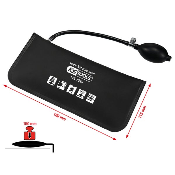 KS Tools Air Wedge, ein Werkzeug zum Aufblasen