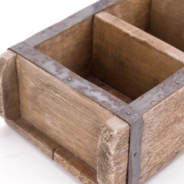 Holzkiste Brick Massivholz, Ziegelform