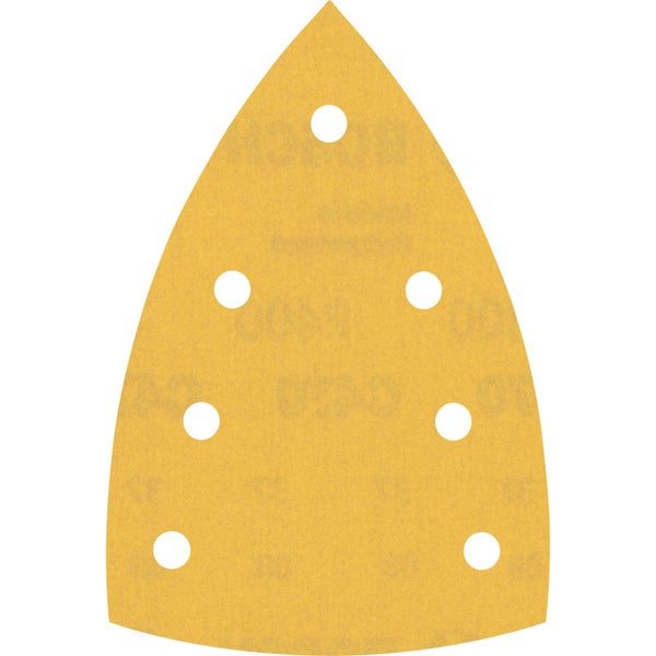 Dreieckiges Schleifpapier mit Löchern