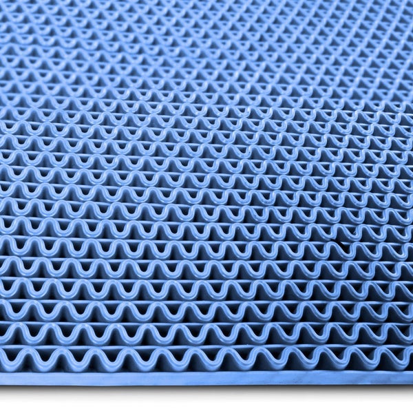 FLOORDIREKT Hygienematte für Barfußzonen - UV beständig - Hellblau - 120 x 50 cm