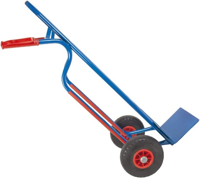 Sackkarre Trestles S04 Stahl | Treppensackkarre mit PU-Rädern & 250 kg Tragkraft | Blau | Profi-Transporthilfe Made in EU