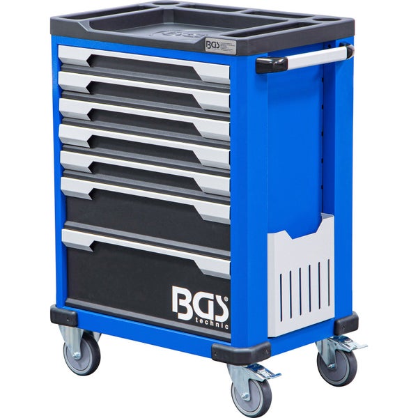 Werkstattwagen mit mehreren Schubladen und Rollen