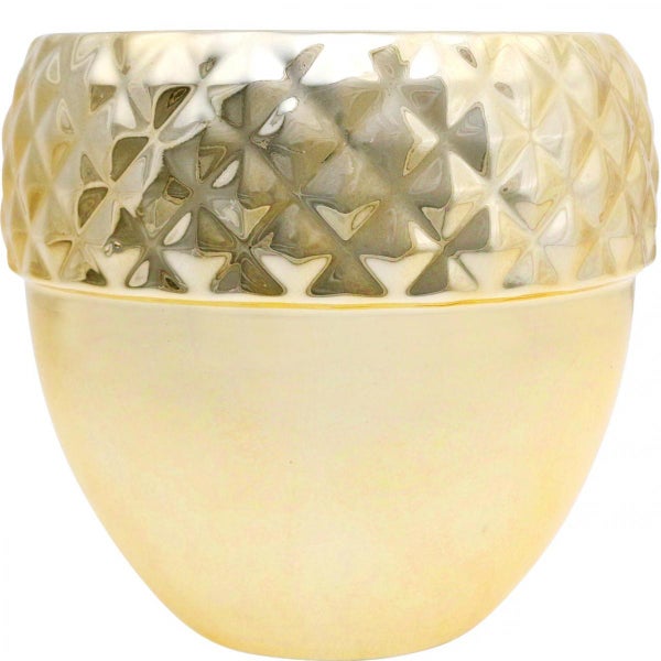 Blumentopf aus Keramik mit Muster