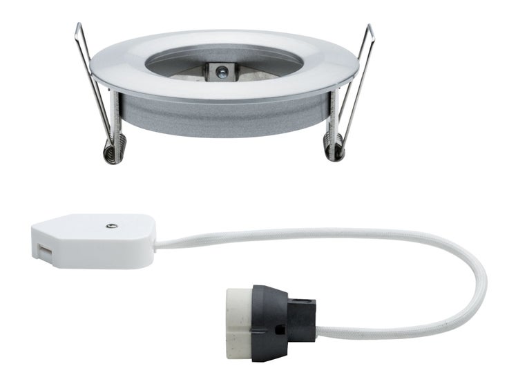Einbauleuchte Nova starr rund 78mm GU10 max. 35W 230V dimmbar Alu gedreht