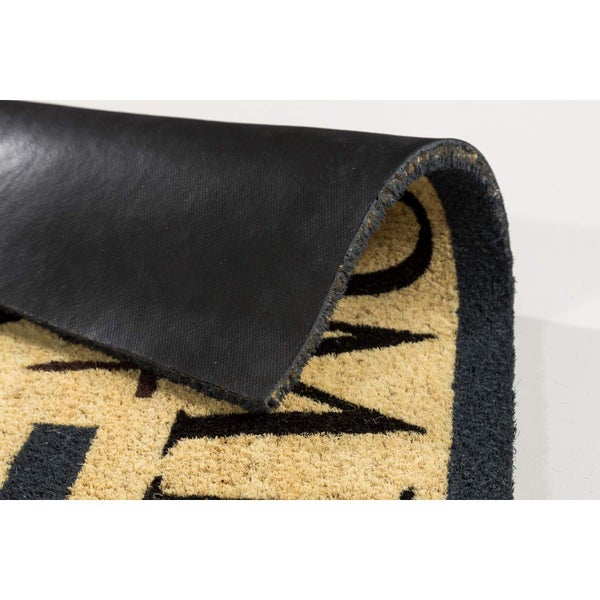 Fußmatte aus Kokosfasern mit Gummibeschichtung