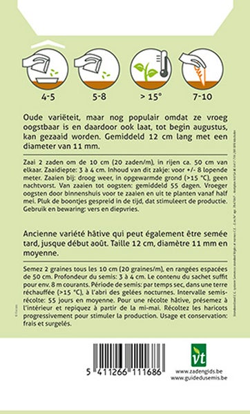 Informationen zur Aussaat und Ernte von Gemüsesamen