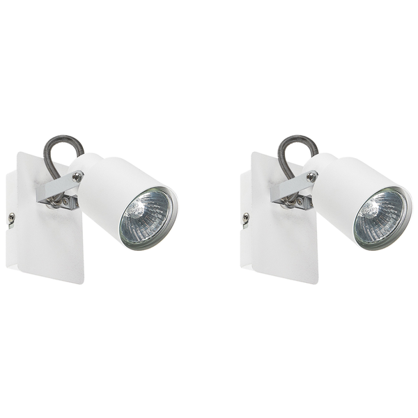 Strahler 2er Set BONTE verstellbar Metall Weiß