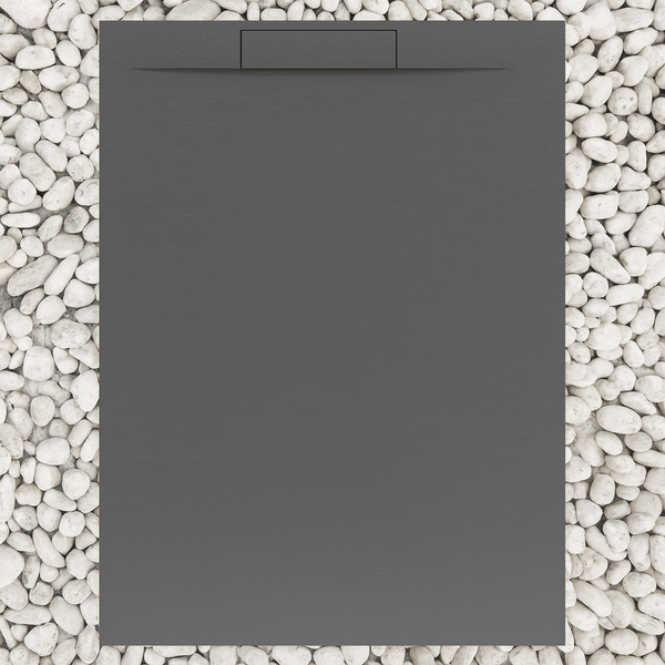 Rechteckige Duschwanne aus Steinzeug