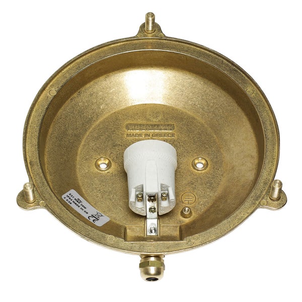 Runde Lampenhalterung aus Metall mit Fassung