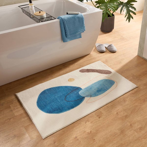 Farbenfrohe weiche Badematte Ariella Bunt 50x60 cm