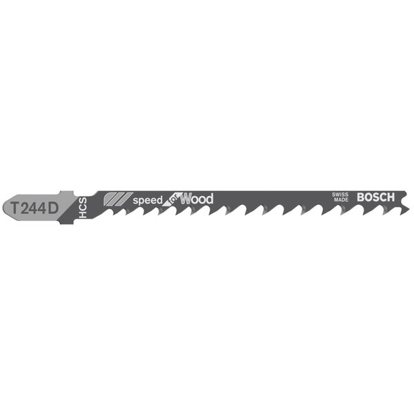 Bosch 5x Stichsägeblatt T 244 D Speed for Wood - 2608630058