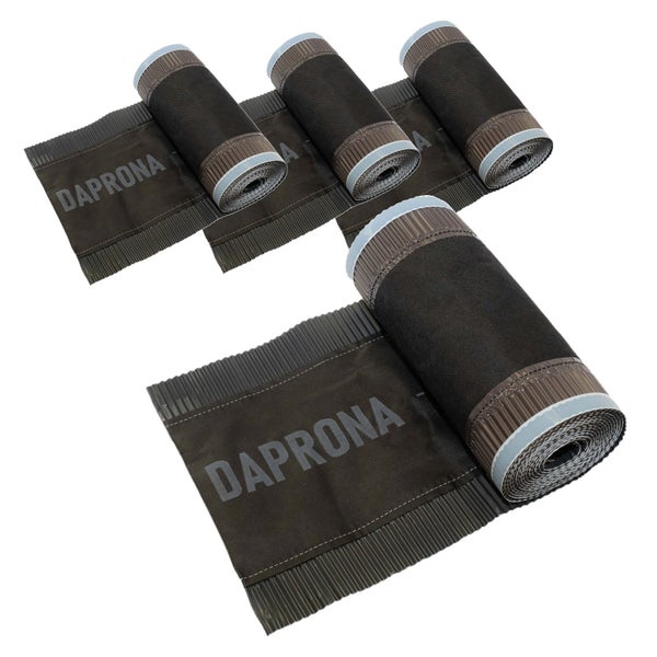 Daprona First- und Gratband, Set aus vier Rollen, für die Dachbelüftung und Abdichtung im First- und Gratbereich.
