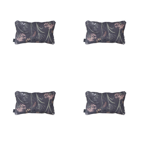 Dekokissen Donna grau Canvas Eco+ - Ca. 30x50 cm - 4er-Set