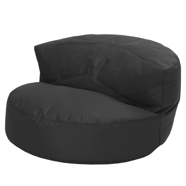 Green Bean Sitzsack Sofa mit Füllmaterial - Lounge im Sitzsack-Design 90x50cm mit ergonomischer Rückenlehne & waschbarem Bezug - Indoor und Outdoor geeignet in Dunkelgrau