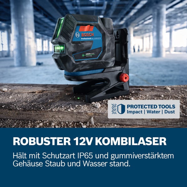 Bosch Professional 12V Kombilaser mit Staub-, Wasser- und Stoßschutz