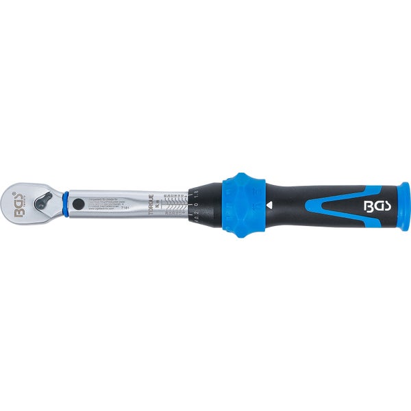 BGS Drehmomentschlüssel Abtrieb Außenvierkant 6,3 mm (1/4) 6 - 30 Nm - 7181