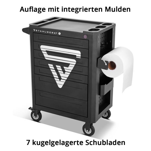 STAHLWERK Werkstattwagen SHARK Werkzeugwagen Montagewagen 235 Werkzeuge CrV