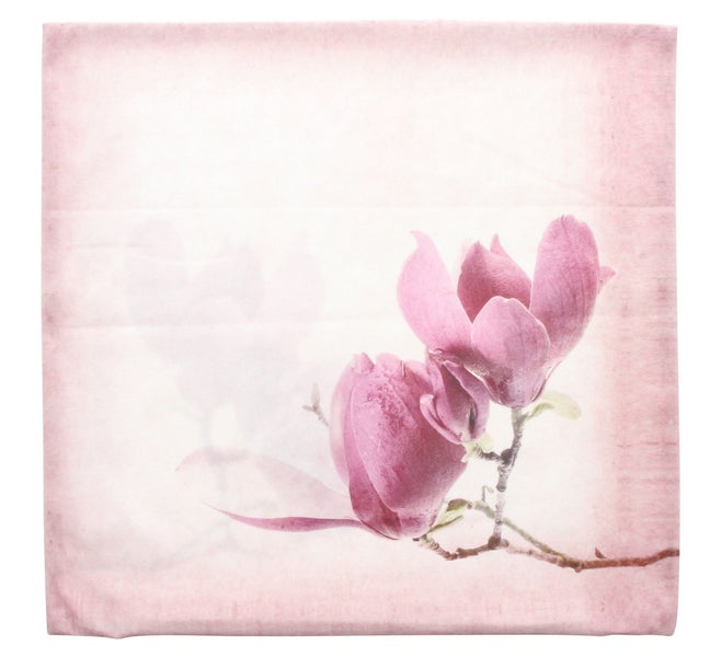 FRANK FLECHTWAREN | Kissenhülle Tulpenmagnolie, POLYESTER, 45 x 45 cm