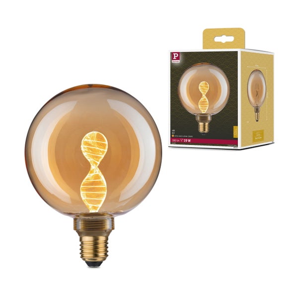 Inner Glow Edition LED Globe Helix E27 230V 180lm 3,5W 1800K Gold