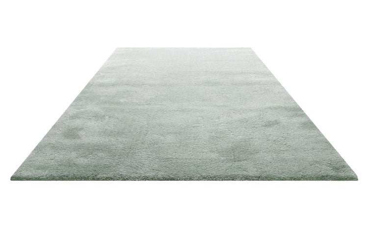 Teppich Hellgrau Grün Hochflor Pisa Homie Living 160x230 cm