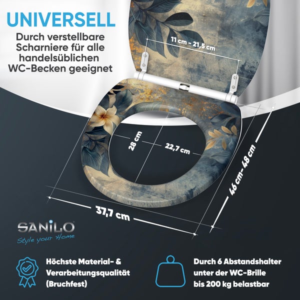 WC-Sitz mit Absenkautomatik & Top Fix Lilybud