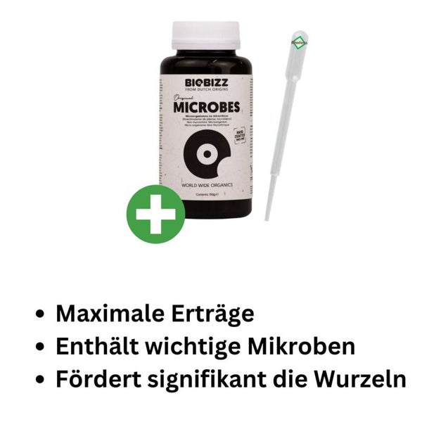 BioBizz Microbes – 150 g Bio-Bodenaktivator für starke Wurzeln, gesunde Pflanzen & nachhaltiges Wachstum