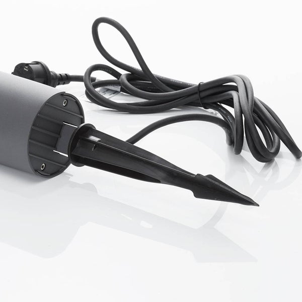 Lucande LED Außenleuchte Anton (Modern) in Alu aus Aluminium (1 flammig, ) - Erdspießleuchte außen