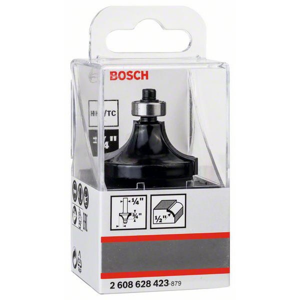 Bosch Abrundfräser 1/4 R1 12,7 mm Ø 38,1 mm L 18,6 mm G 60 mm - 2608628423