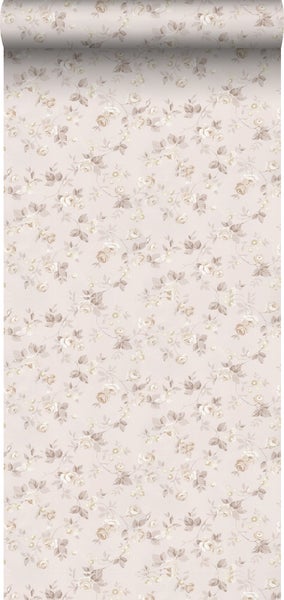 Sanders und Sanders Tapete Blumen Beige - 53 cm x 10 m - 640400