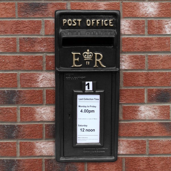 Briefkasten im englischen Stil - Schwarz