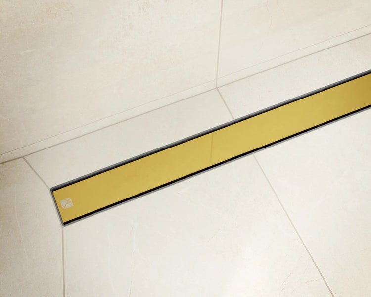 Duschrinne aus Edelstahl im Badezimmer