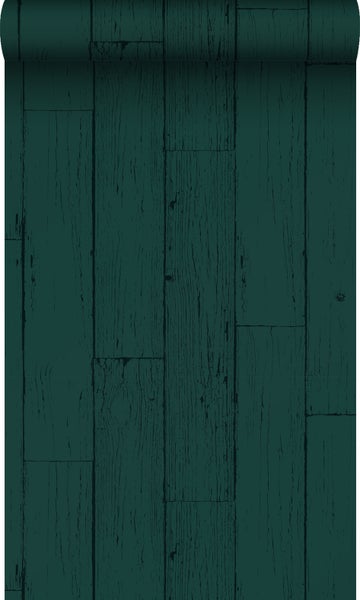 Origin Wallcoverings Tapete Holz-optik Smaragdgrün - 53 cm x 10,05 m - 347536