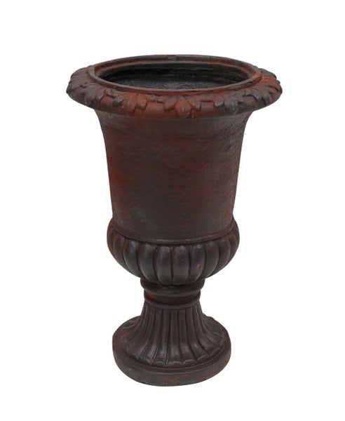 FRANK FLECHTWAREN | Pflanzer Rustic Amphore, MAGNESIUMOXID, KUNSTSTOFF, 35 x 35 x 50 cm