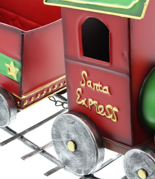 FRANK FLECHTWAREN | Metallzug Santa, 75 x 18 x 24 cm , METALL